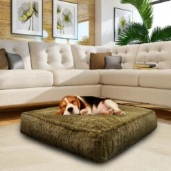 Bessie And Barnie Hondenkussen Rectangle Serenity Fawn