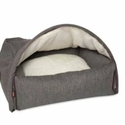 KONA CAVE Hondenmand Snuggle Cave Bed Grey Herringbone