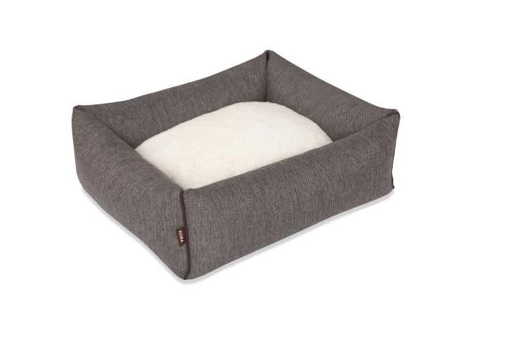 KONA CAVE Hondenmand Snuggle Cave Bed Grey Herringbone 5 KONA CAVE Hondenmand Snuggle Cave Bed Grey Herringbone - Afbeelding 3