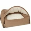 KONA CAVE Hondenmand Snuggle Cave Bed Liht Brown Flannel 1 KONA CAVE Hondenmand Snuggle Cave Bed Liht Brown Flannel -Hond winkel image 5245