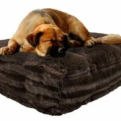 Bessie And Barnie Hondenkussen Rectangle Grizzly Bear And Godiva Brown -Hond winkel image 5260