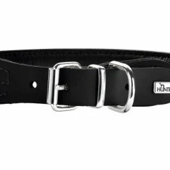 Hunter Hondenhalsband Round & Soft Elk Zwart