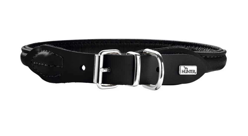 Hunter Hondenhalsband Round & Soft Elk Zwart 3 Hunter Hondenhalsband Round & Soft Elk Zwart