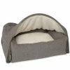KONA CAVE Hondenmand Snuggle Cave Bed Grey Flannel -Hond winkel image 5609