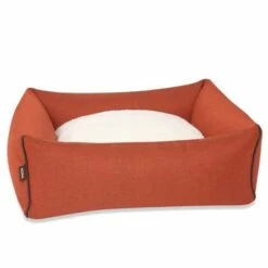 KONA CAVE Hondenmand Snuggle Cave Bed Orange Herringbone -Hond winkel image 5691