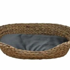 Silvio Design Hondenmand Waterhyacint Grijs Kussen