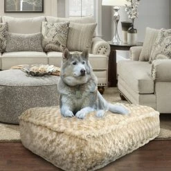 Bessie And Barnie Hondenkussen Rectangle Camel Rose