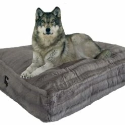 Bessie And Barnie Hondenkussen Rectangle Natural Grey -Hond winkel image 5802