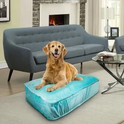 Bessie And Barnie Hondenkussen Rectangle Aqua Marine