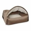 KONA CAVE Hondenmand Snuggle Cave Bed Beige Velvet -Hond winkel image 5831
