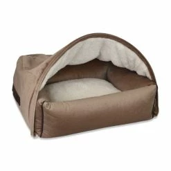 KONA CAVE Hondenmand Snuggle Cave Bed Beige Velvet