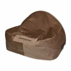 KONA CAVE Hondenmand Snuggle Cave Bed Beige Velvet -Hond winkel image 5833