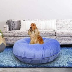 Bessie And Barnie Hondenmand Bagel Periwinkle -Hond winkel image 5839