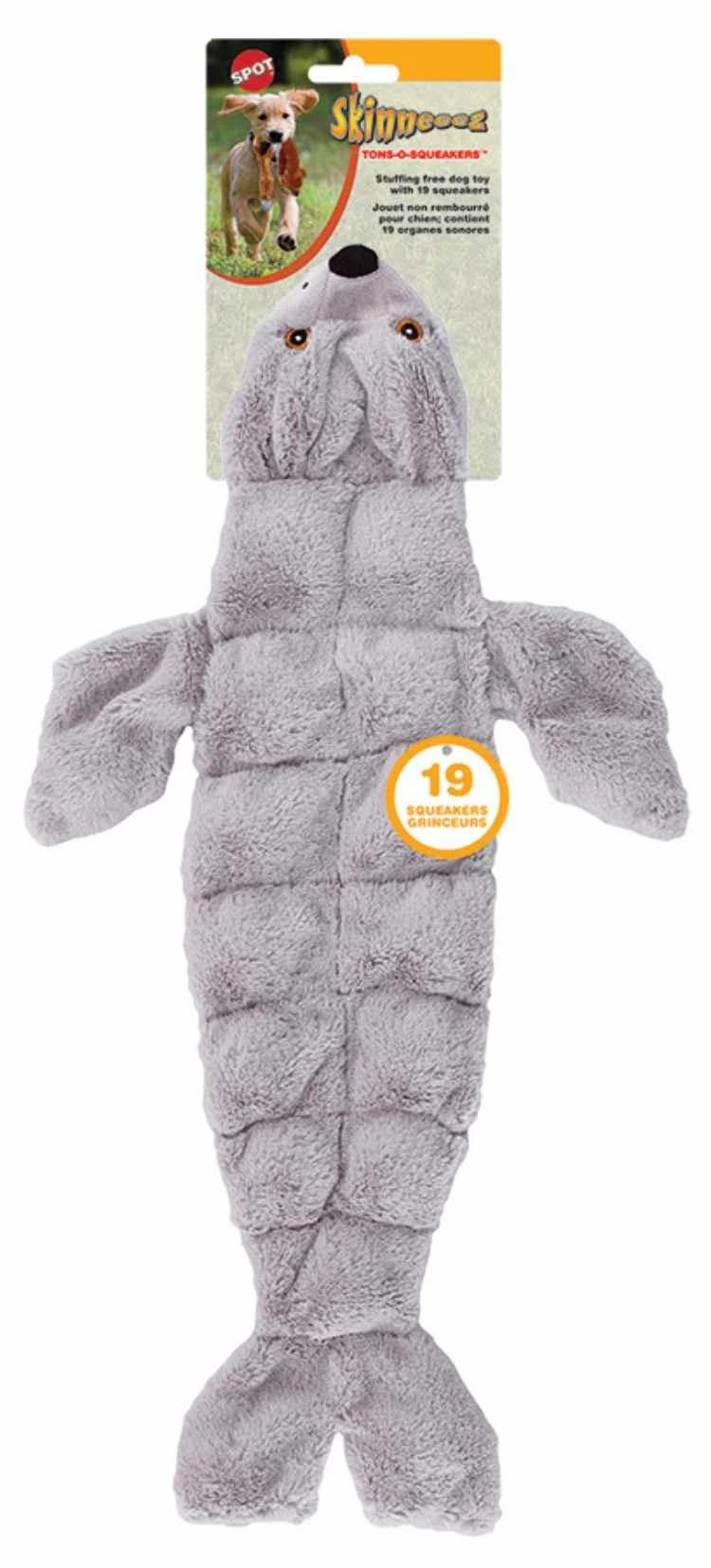 Skinneeez Hondenspeelgoed Tons-O-Squeaker Seal 3 Skinneeez Hondenspeelgoed Tons-O-Squeaker Seal