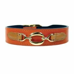Hartman And Rose Hondenhalsband Hartman Verguld Beslag Oranje