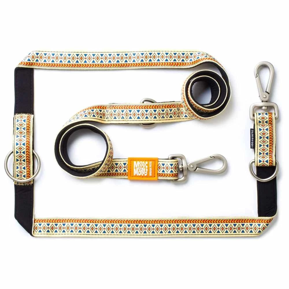 Max&Molly Max & Molly Hondenriem Multi Function Ethnic 3 Max&Molly Max & Molly Hondenriem Multi Function Ethnic