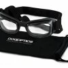 Dogoptics Hondenzonnebril Biker Black Frame Clear Lens -Hond winkel image 866