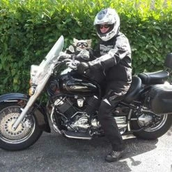 Dogoptics Hondenzonnebril Biker Black Frame Clear Lens -Hond winkel image 869