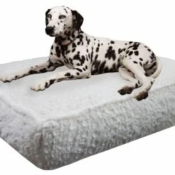 Bessie And Barnie Hondenkussen Rectangle Serenity White