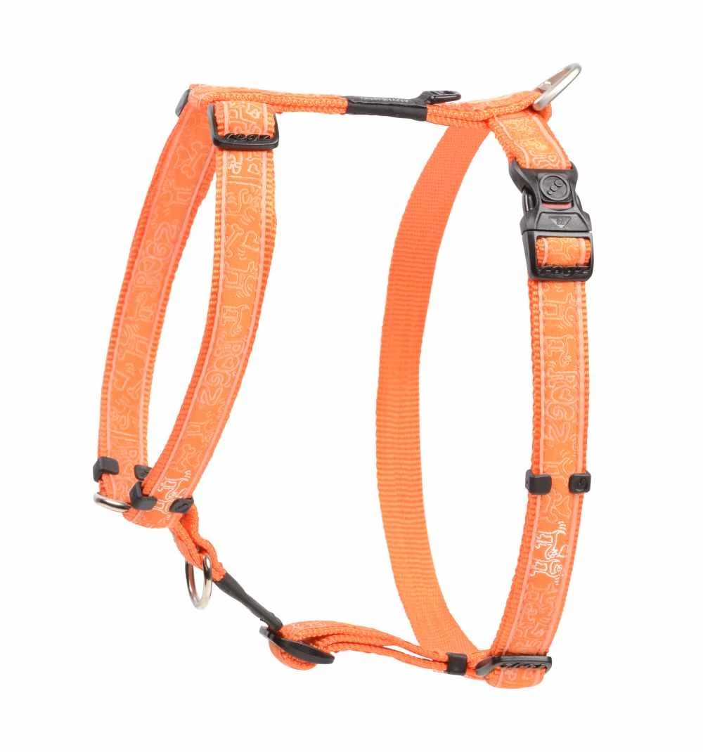 Rogz Hondentuig Orange Doodle 3 Rogz Hondentuig Orange Doodle